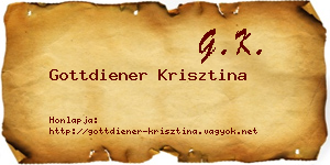 Gottdiener Krisztina névjegykártya